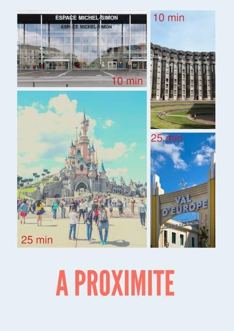 דירות נואזי-לה-גראן Appart Proche Disneyland Et Paris מראה חיצוני תמונה